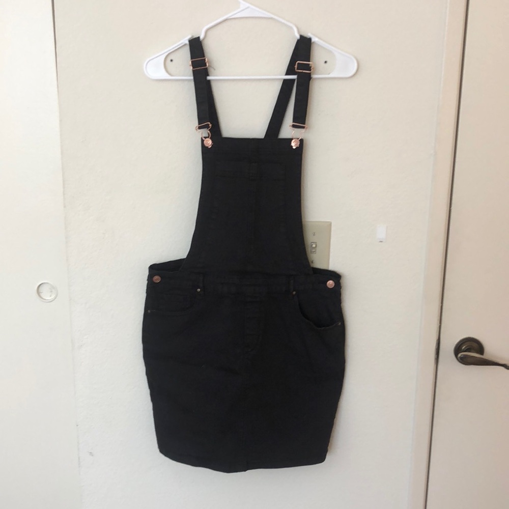 Black skirt overalls